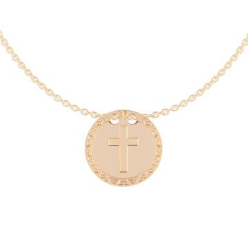 My Life necklace in gold with Cross symbol