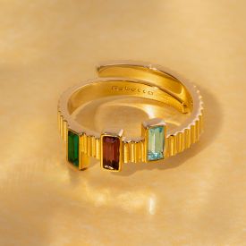 Judith ring with colored stones