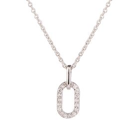 Andromeda chocker necklace with pendant zircons link