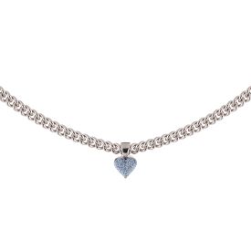 Jolie necklace with heart with microdiamonds