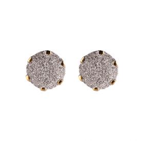 Jolie earrings with sphere with microdiamonds