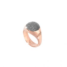 Jolie ring with sphere with microdiamonds