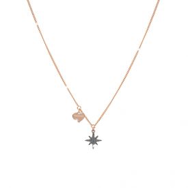 Jolie MyName necklace with initial with microdiamonds.